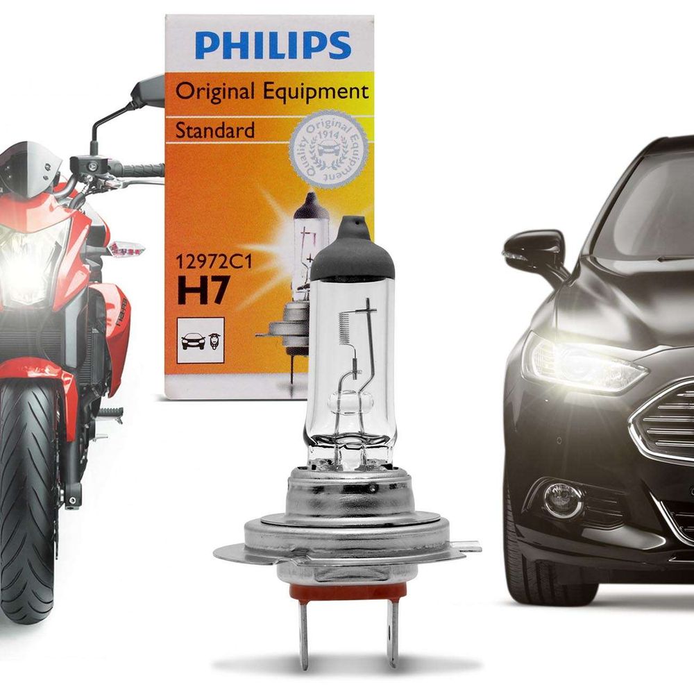 Lâmpada Philips Halógena H7 Premium Standard 4300K 55W 12V Aplicação Farol Menor preço em Lâmpada Philips Halógena H7 Premium Standard 4300K 55W 12V Aplicação Farol