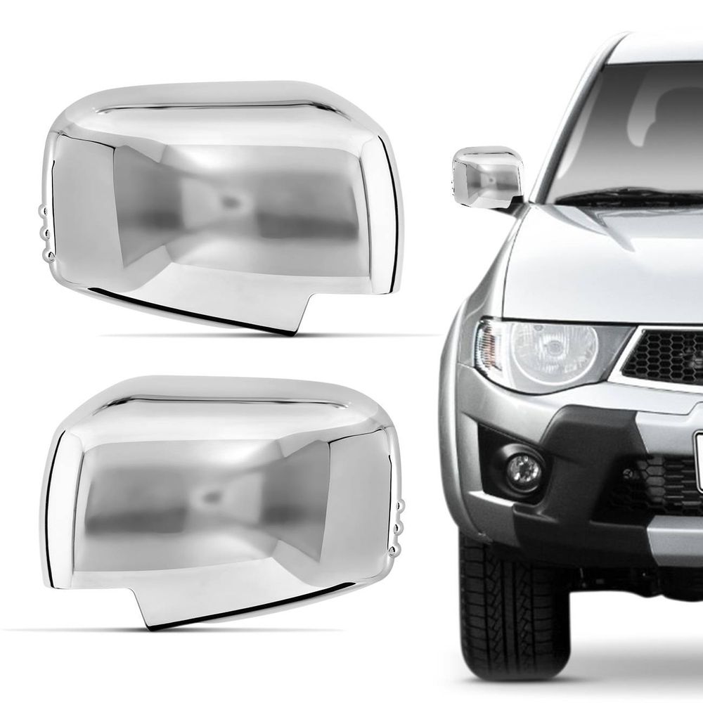 Aplique Cromado Retrovisor Mitsubishi L200 Triton 2008 a 2015 Fácil Aplicação Encaixe Sob Medida Menor preço em Aplique Cromado Retrovisor Mitsubishi L200 Triton 2008 a 2015 Fácil Aplicação Encaixe Sob Medida