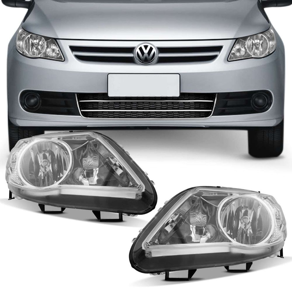 Farol Gol Voyage G5 2009 2010 2011 2012 Saveiro G5 2010 2011 2012 2013 Máscara Cromada Foco Duplo Menor preço em Farol Gol Voyage G5 2009 2010 2011 2012 Saveiro G5 2010 2011 2012 2013 Máscara Cromada Foco Duplo