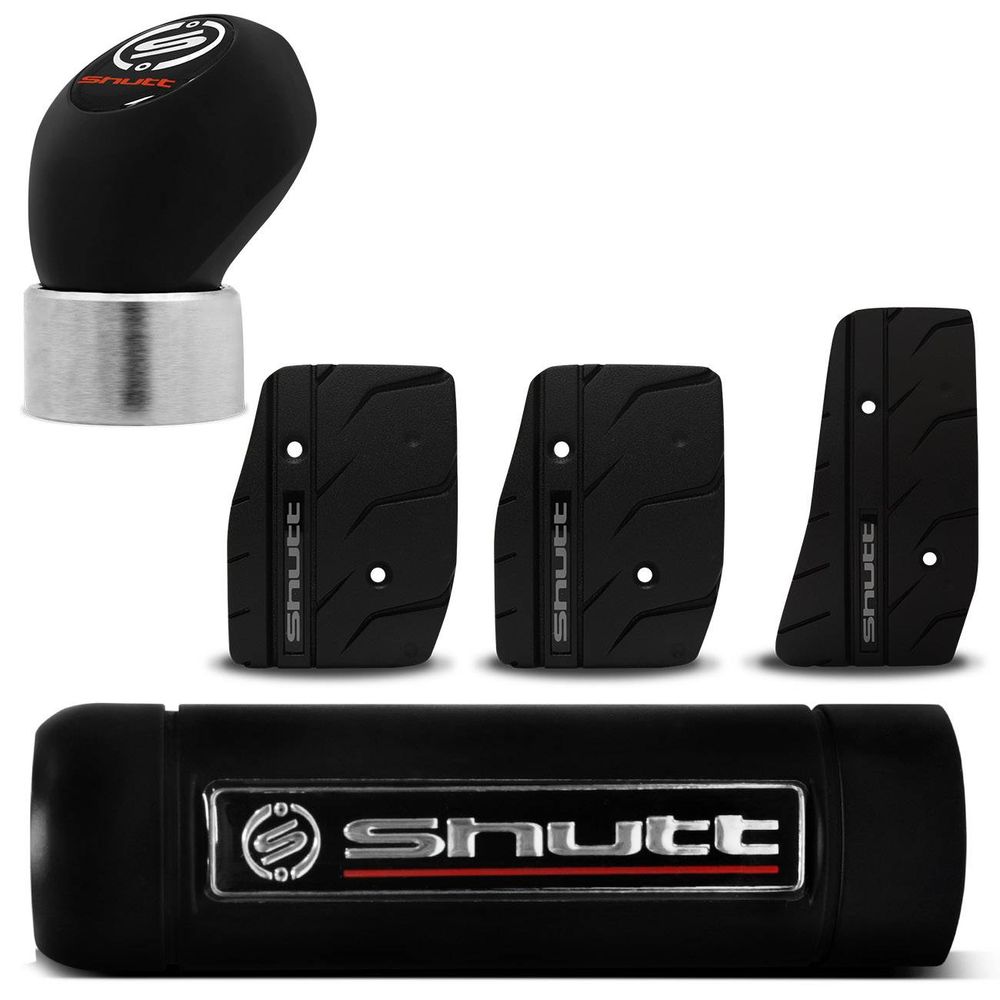 Kit Shutt Pedaleiras PXR-B Black + Manopla Cambio Orbitt Black + Manopla Freio de Mão Zion Universal Menor preço em Kit Shutt Pedaleiras PXR-B Black + Manopla Cambio Orbitt Black + Manopla Freio de Mão Zion Universal