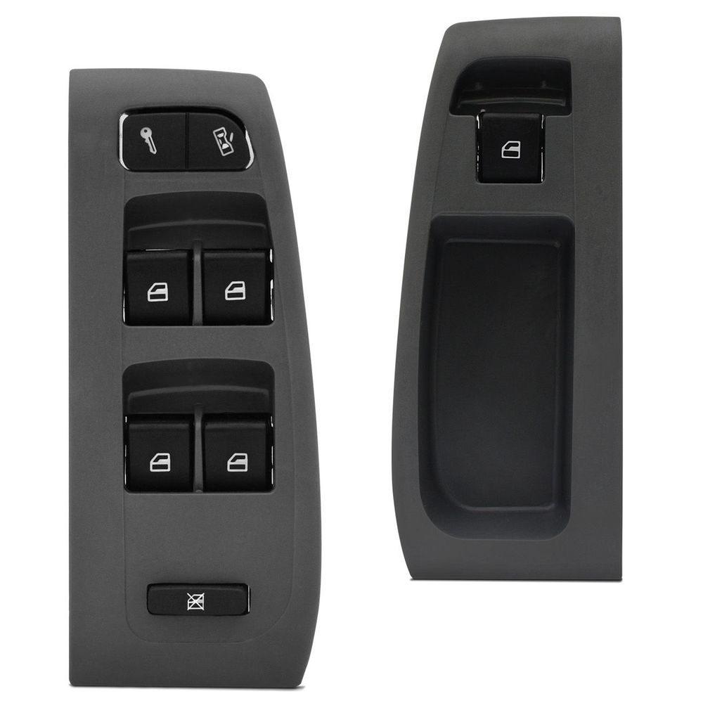 Kit Vidro Elétrico Fox 4P Moldura Cinza Connect Parts