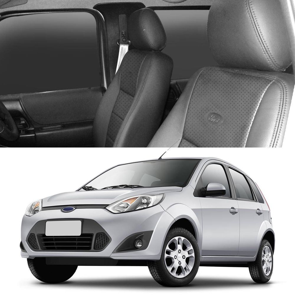 Jogo Revestimento Banco Porta Ford Fiesta 03 A 14 Grafite Couro Legítimo e Ecologico 15 Peças Menor preço em Jogo Revestimento Banco Porta Ford Fiesta 03 A 14 Grafite Couro Legítimo e Ecologico 15 Peças