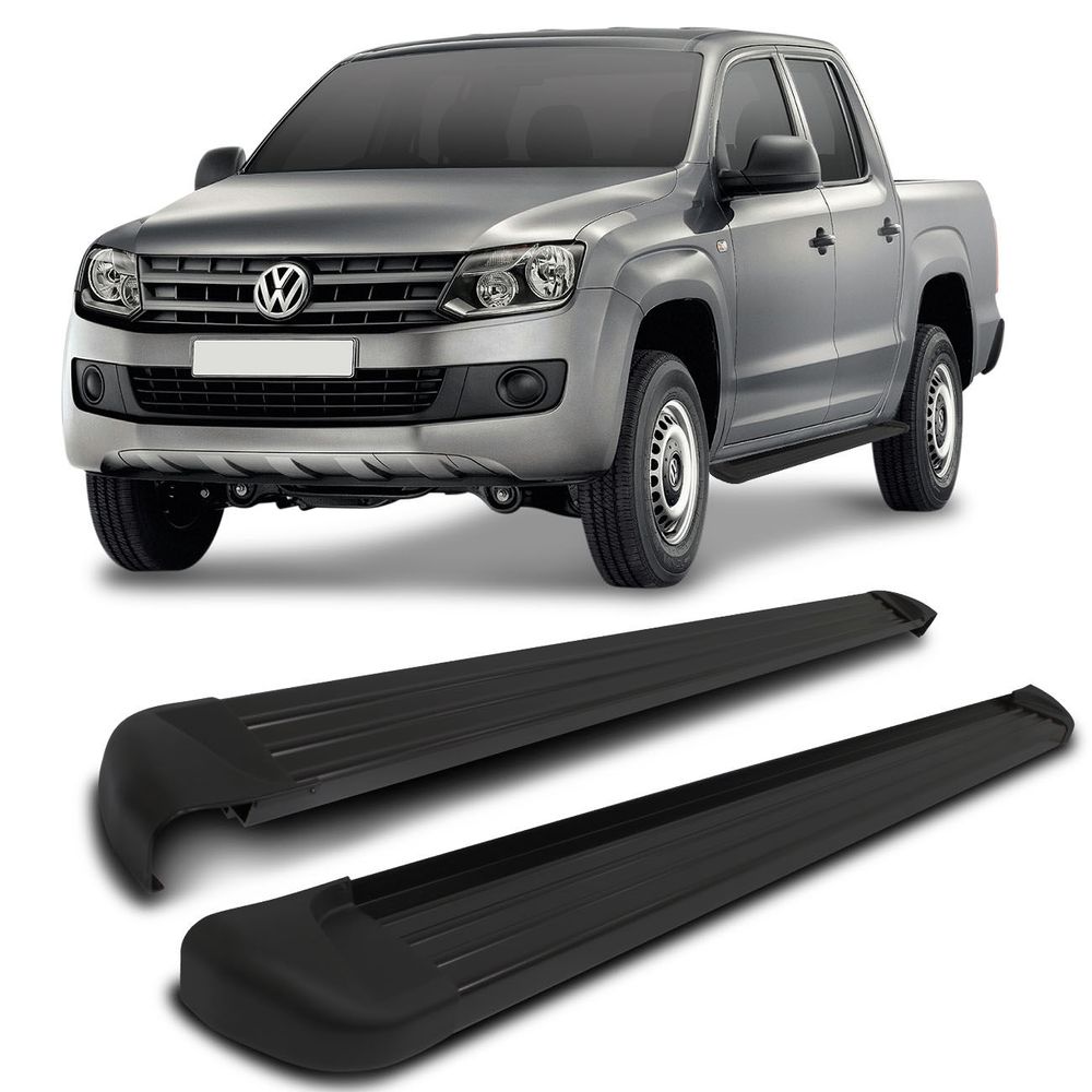 Estribo Amarok Cabine Dupla 10 11 12 13 14 15 16 17 18 19 20 Preto Plataforma Lateral Original Track Menor preço em Estribo Amarok Cabine Dupla 10 11 12 13 14 15 16 17 18 19 20 Preto Plataforma Lateral Original Track