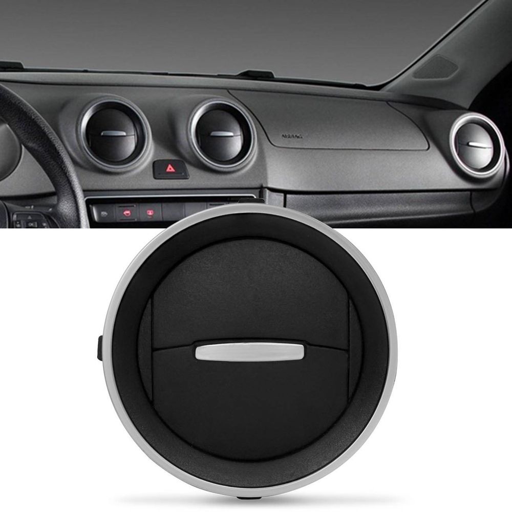 Difusor Saida de Ar Painel Gol Voyage Saveiro G4 G5 G6 2006 a 2015 Adaptável Preto Aro Prata Menor preço em Difusor Saida de Ar Painel Gol Voyage Saveiro G4 G5 G6 2006 a 2015 Adaptável Preto Aro Prata