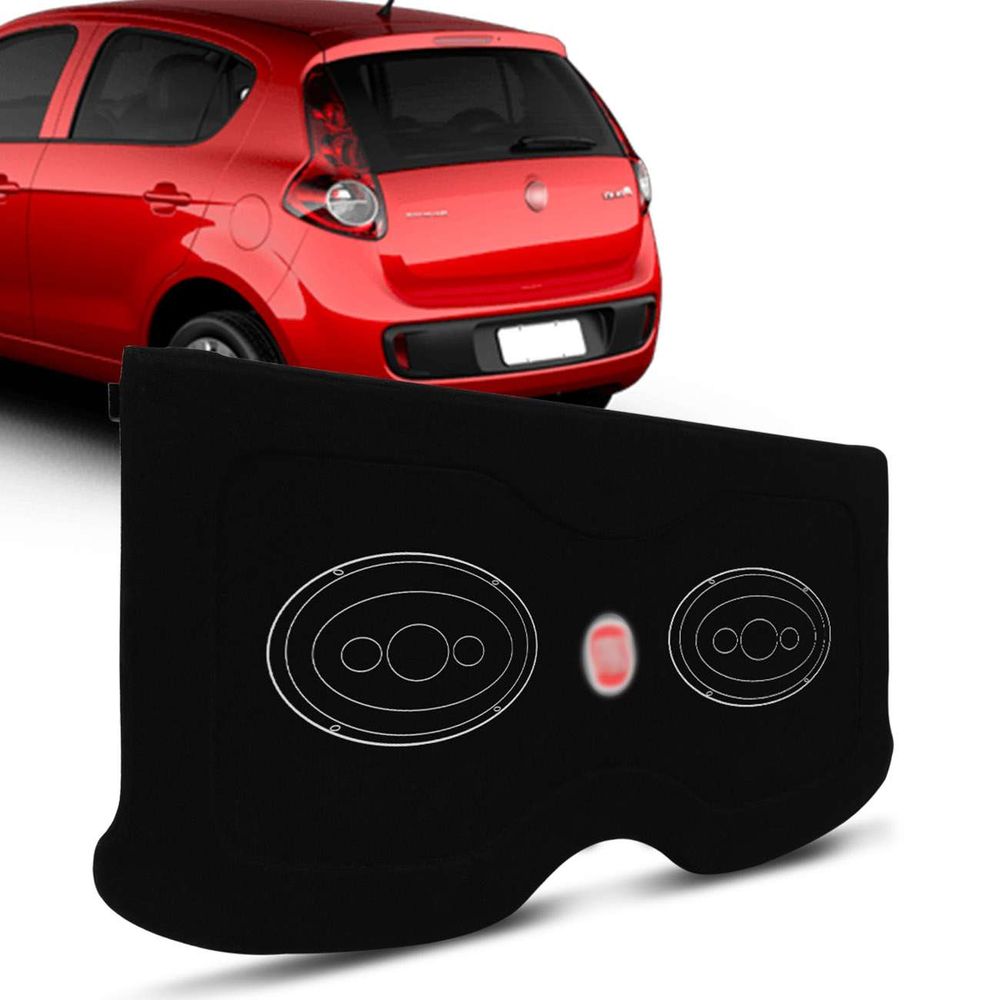 Tampão Porta Malas Novo Palio G5 2013 a 2017 Carpete Preto Furos Alto Falante 6x9 Bagagito Menor preço em Tampão Porta Malas Novo Palio G5 2013 a 2017 Carpete Preto Furos Alto Falante 6x9 Bagagito