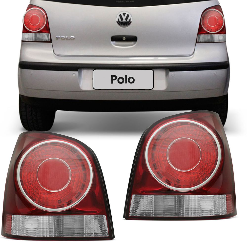 Lanterna Traseira Polo Hatch 2007 a 2012 Serve 2003 a 2006 Bicolor Re Cristal Menor preço em Lanterna Traseira Polo Hatch 2007 a 2012 Serve 2003 a 2006 Bicolor Re Cristal