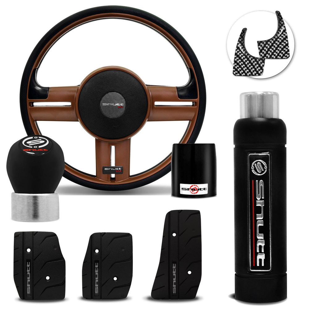 Volante Shutt Rallye Slim GTR Fusca Brasília Kombi + Kit Pedaleira Manopla Cambio Freio de mão Menor preço em Volante Shutt Rallye Slim GTR Fusca Brasília Kombi + Kit Pedaleira Manopla Cambio Freio de mão