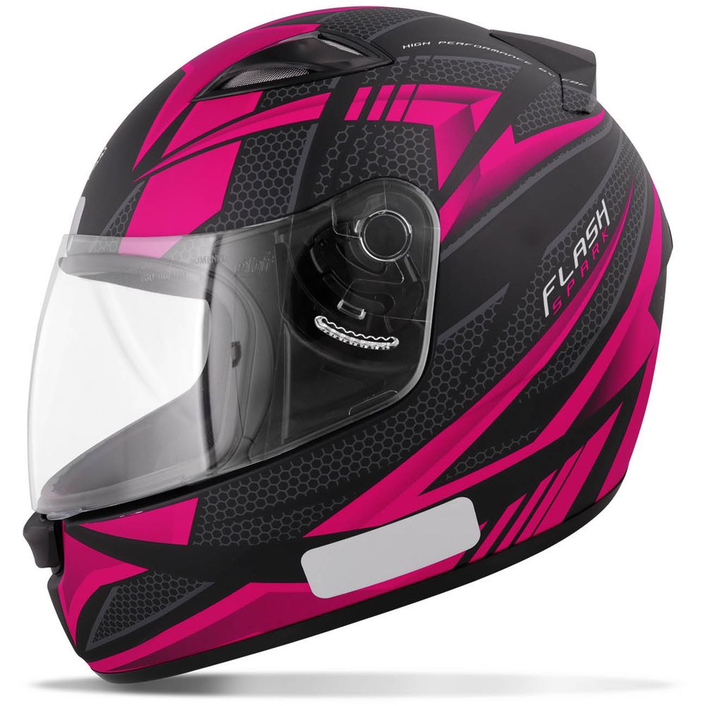 Capacete Fechado Feminino EBF New Spark Flash Preto Fosco e Rosa Menor preço em Capacete Fechado Feminino EBF New Spark Flash Preto Fosco e Rosa
