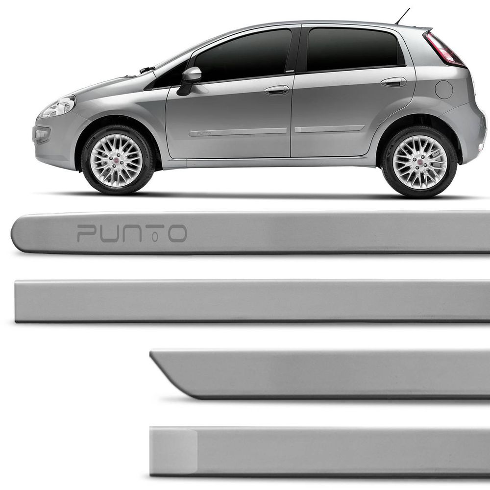 Jogo De Friso Lateral Punto 2007 A 2018 Prata Bari Cor Original Grafia Dupla Face Menor preço em Jogo De Friso Lateral Punto 2007 A 2018 Prata Bari Cor Original Grafia Dupla Face