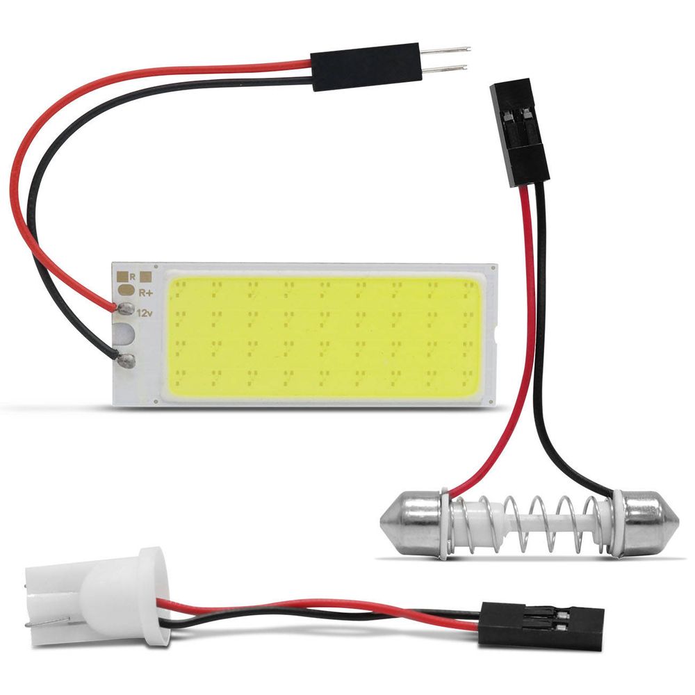Lâmpada LED Placa Cob 36 Leds T10 Torpedo 1 Polo 12V 5W Aplicação Luz Interna Teto Porta-Malas Menor preço em Lâmpada LED Placa Cob 36 Leds T10 Torpedo 1 Polo 12V 5W Aplicação Luz Interna Teto Porta-Malas