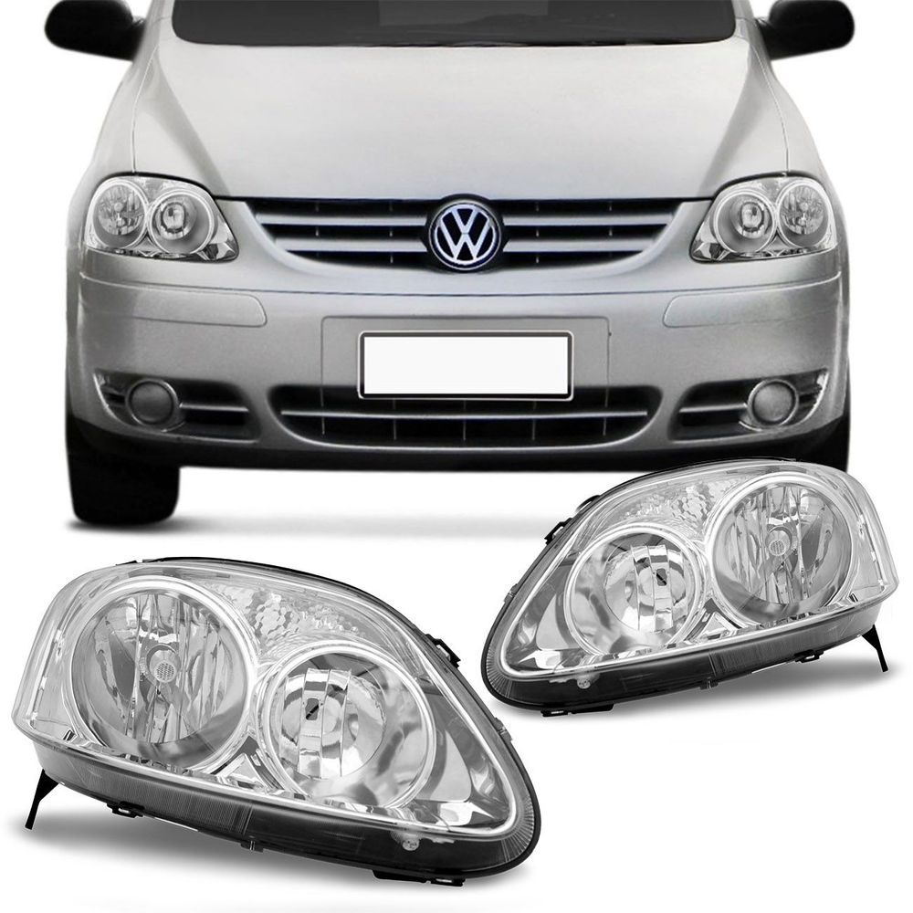 Farol Fox Crossfox Spacefox 2003 2004 2005 2006 2007 2008 2009 Máscara Cromada Foco Duplo Menor preço em Farol Fox Crossfox Spacefox 2003 2004 2005 2006 2007 2008 2009 Máscara Cromada Foco Duplo