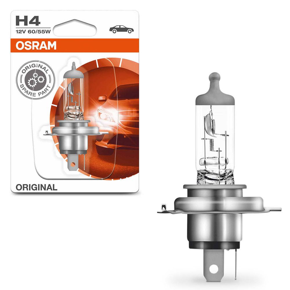 Lâmpada Osram Halógena H4 Standard 3200K 12V 55W 60W Farol Menor preço em Lâmpada Osram Halógena H4 Standard 3200K 12V 55W 60W Farol
