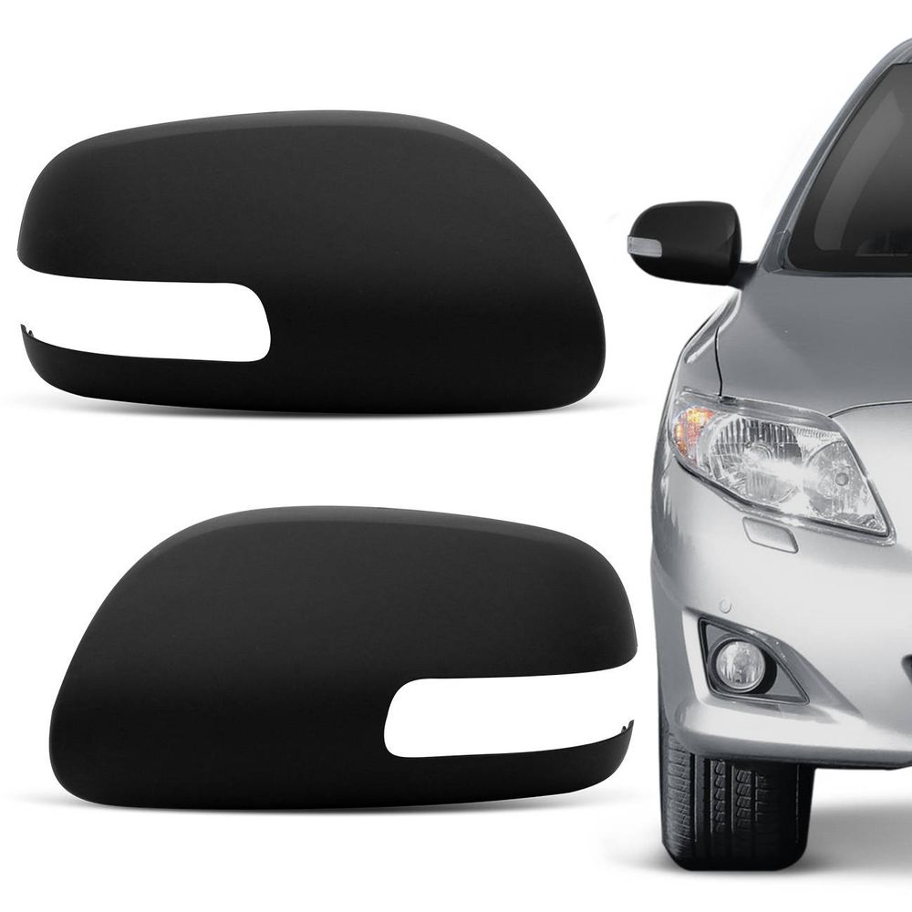 Capa de Retrovisor Corolla 2008 a 2013 Preto com Pisca Excelente Acabamento Menor preço em Capa de Retrovisor Corolla 2008 a 2013 Preto com Pisca Excelente Acabamento