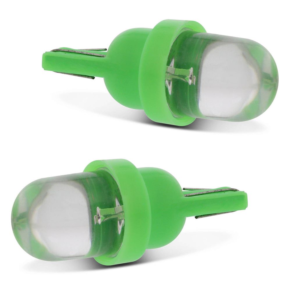 Par Lâmpadas LED T10 W5W Pingo 1 LED 12V para Farol Meia Luz Luz Verde Menor preço em Par Lâmpadas LED T10 W5W Pingo 1 LED 12V para Farol Meia Luz Luz Verde