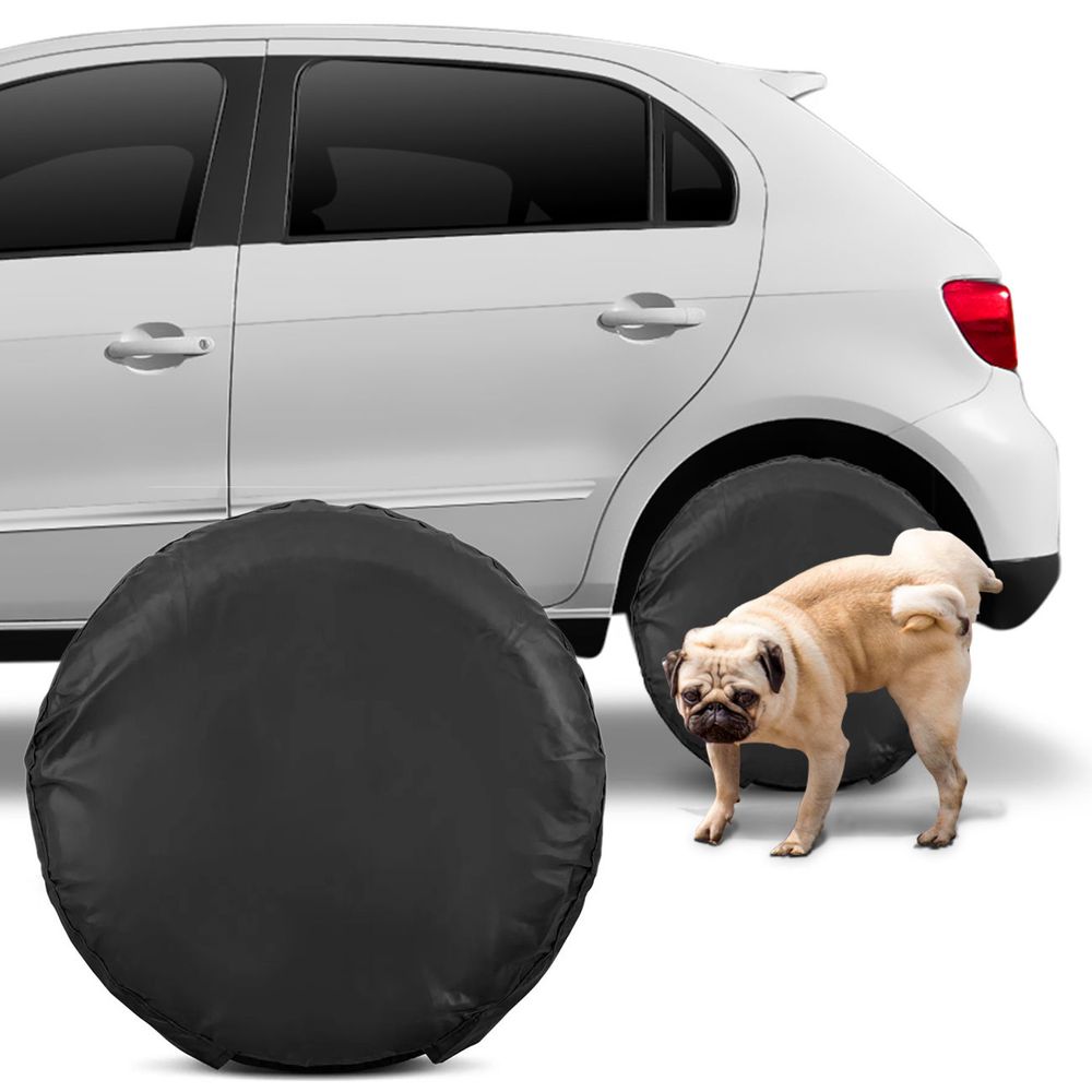 Capa Para Rodas e Pneus Protetora Anti Xixi Cachorro e Corrosão Impermeável 60 Cm Preta com Elástico Menor preço em Capa Para Rodas e Pneus Protetora Anti Xixi Cachorro e Corrosão Impermeável 60 Cm Preta com Elástico