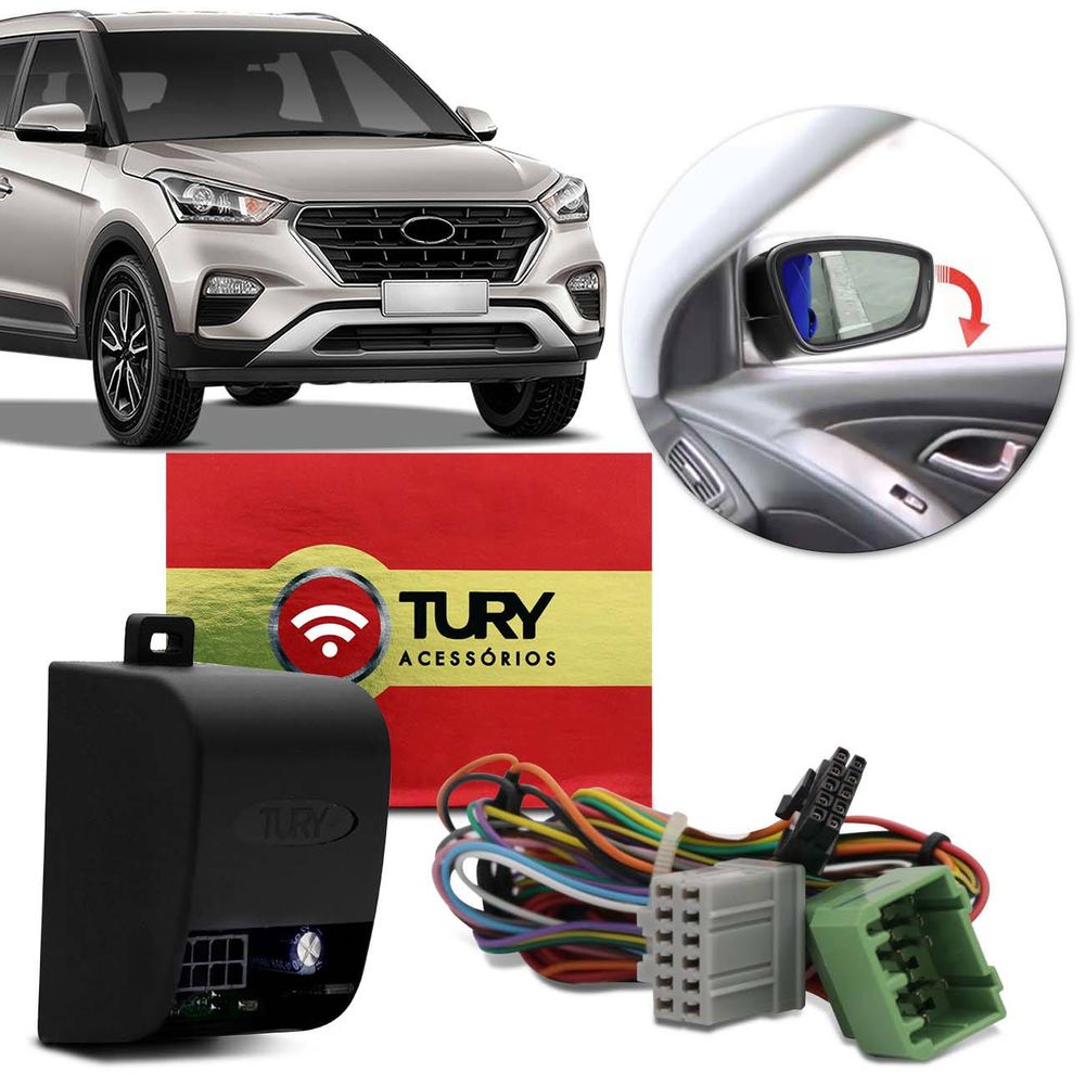 Módulo Assistente Manobra Inclina Retrovisor Elétrico Hyundai Creta 2017 A 2019 Tury PARK 1.2.4 CM Menor preço em Módulo Assistente Manobra Inclina Retrovisor Elétrico Hyundai Creta 2017 A 2019 Tury PARK 1.2.4 CM