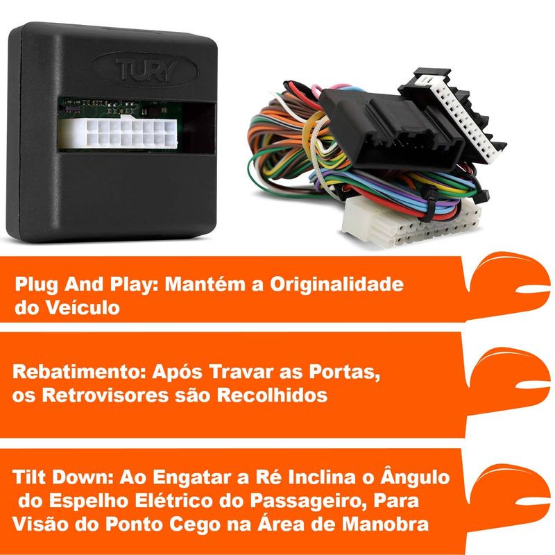 Tilt-down + Rebatimento Plug & Play - S-10 12/, Casa das Capotas