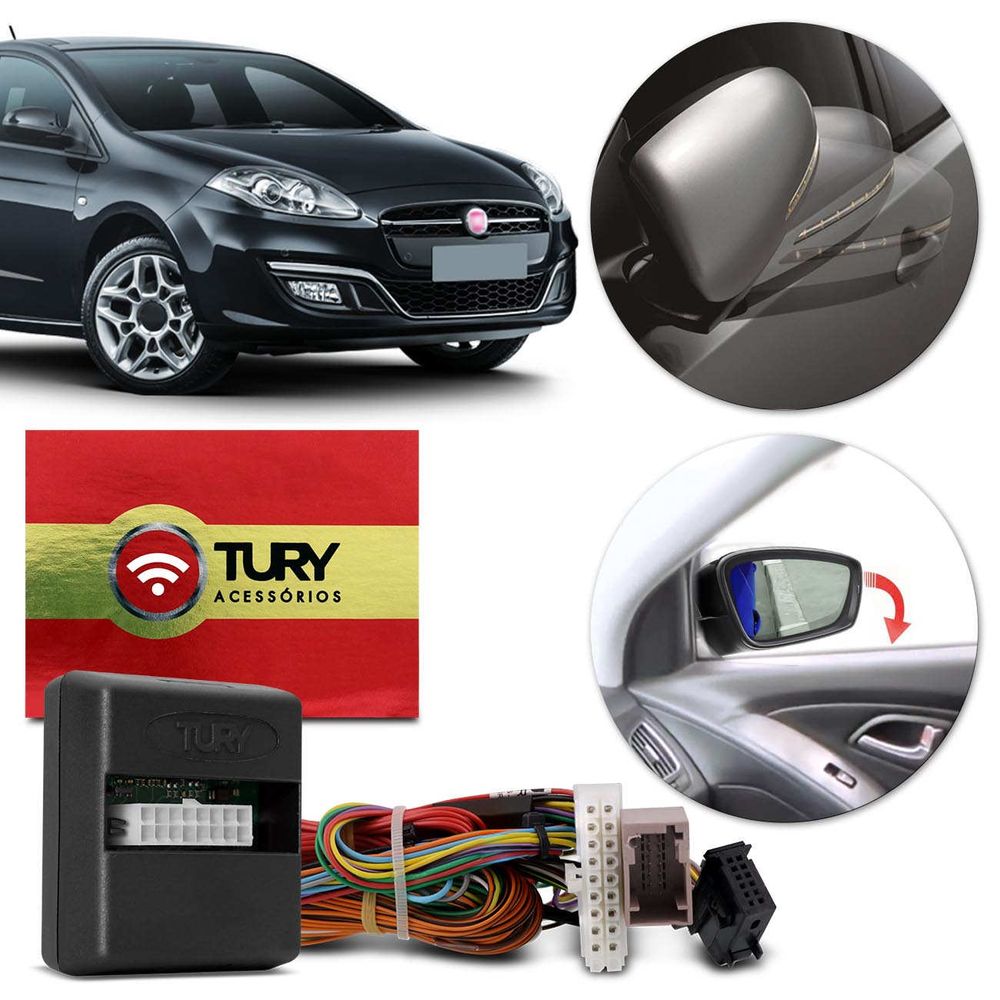 Módulo Rebatimento Retrovisor Elétrico Fiat Bravo 10 a 16 Tury PARK 3.2.5 AJ Tilt Down Menor preço em Módulo Rebatimento Retrovisor Elétrico Fiat Bravo 10 a 16 Tury PARK 3.2.5 AJ Tilt Down