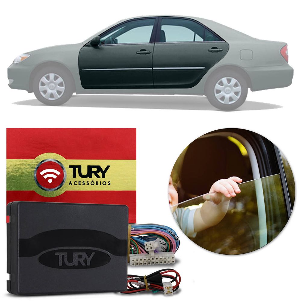 Módulo Vidro Elétrico Toyota Camry Corona 1992 A 2006 4 Portas Antiesmagamento Tury PRO 4.37 Menor preço em Módulo Vidro Elétrico Toyota Camry Corona 1992 A 2006 4 Portas Antiesmagamento Tury PRO 4.37