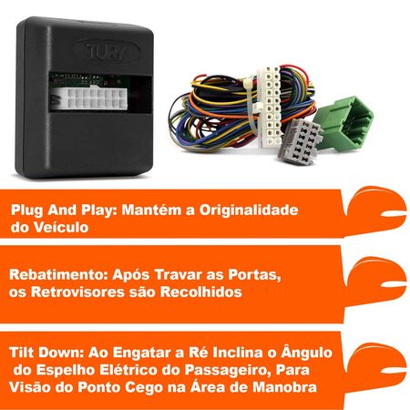 Modulo-rebatimento-retrovisores-Tury-Plug-Play-Kia-Sportage-Sorento-PARK3.2.4F-connectparts---2-