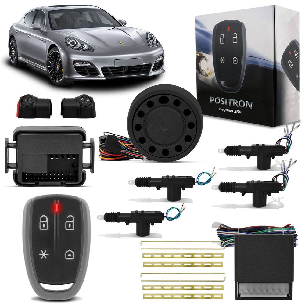 Kit Alarme Pósitron KL360 Universal + Trava Elétrica 4 Portas Dupla Serventia Menor preço em Kit Alarme Pósitron KL360 Universal + Trava Elétrica 4 Portas Dupla Serventia
