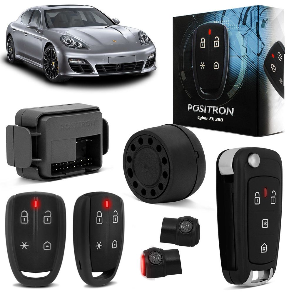 Kit Alarme Pósitron Cyber FX360 Universal + Chave Canivete Pósitron PX80 Controle de Alarme Menor preço em Kit Alarme Pósitron Cyber FX360 Universal + Chave Canivete Pósitron PX80 Controle de Alarme