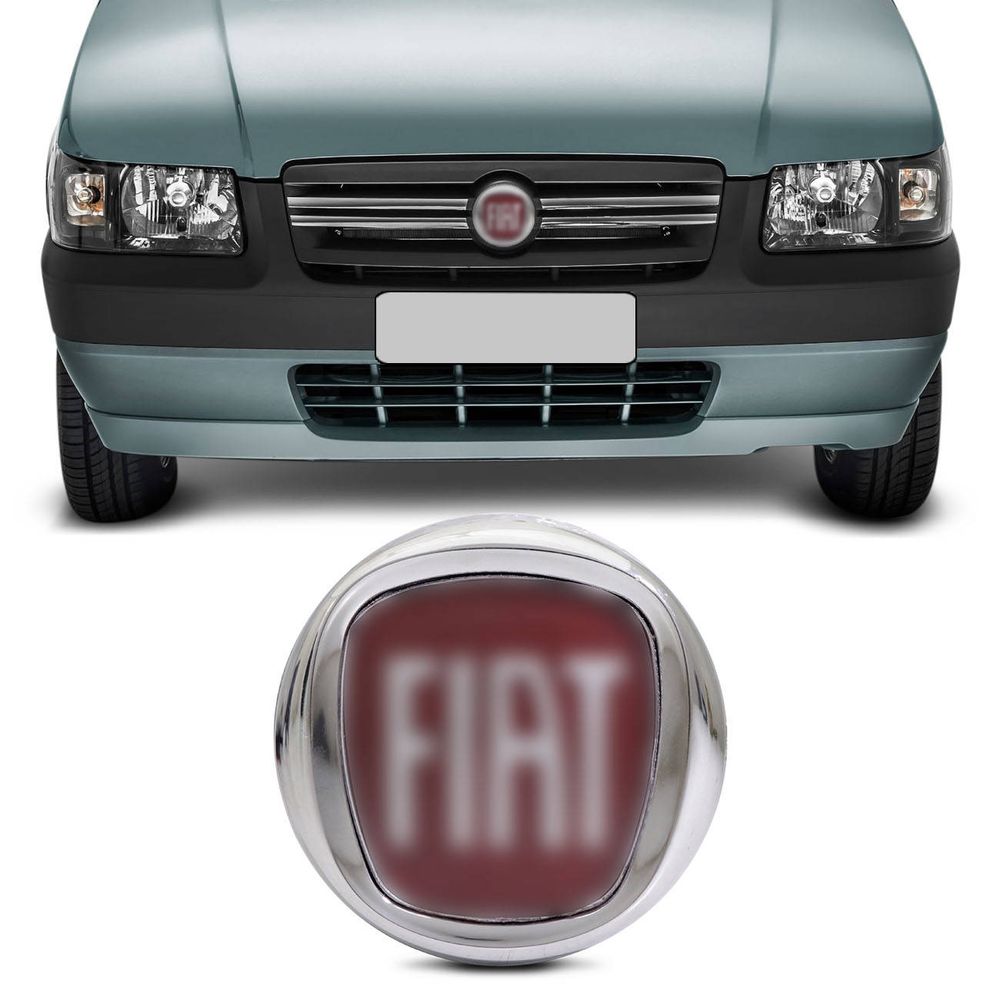 Emblema Grade Dianteira Tampa Traseira Palio Uno Idea Punto Palio ELX 2010 Siena 09 a 16 Vermelho Menor preço em Emblema Grade Dianteira Tampa Traseira Palio Uno Idea Punto Palio ELX 2010 Siena 09 a 16 Vermelho