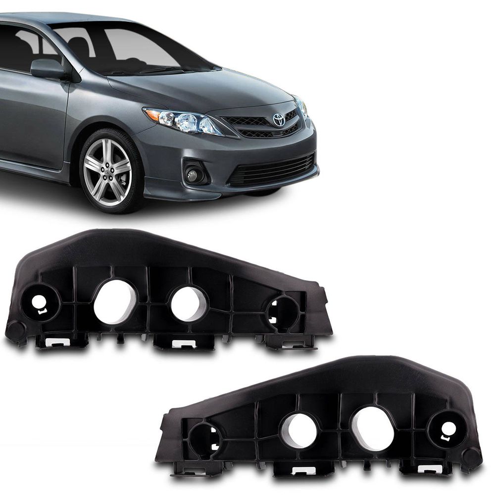Guia Suporte Para-Choque Dianteiro Corolla 2012 2013 2014 Preta Menor preço em Guia Suporte Para-Choque Dianteiro Corolla 2012 2013 2014 Preta
