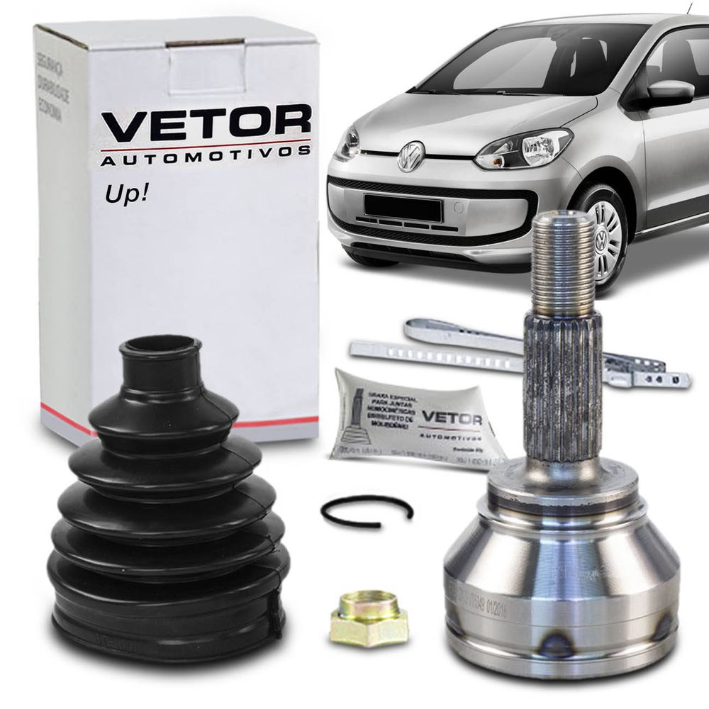Junta Homocinética Volkswagen Up 1.0 2014 A 2018 Automático Ponteira Vetor VT5349 Menor preço em Junta Homocinética Volkswagen Up 1.0 2014 A 2018 Automático Ponteira Vetor VT5349