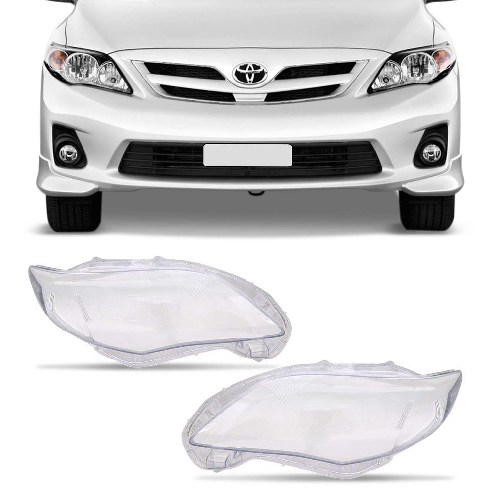 Lente Farol Corolla 2012 2013 2014 Cristal Menor preço em Lente Farol Corolla 2012 2013 2014 Cristal