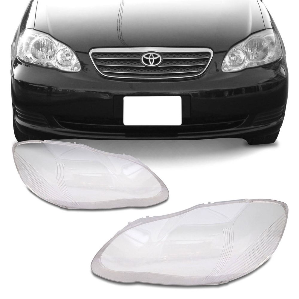 Lente Farol Corolla Fielder 2003 2004 2005 2006 2007 2008 Cristal Menor preço em Lente Farol Corolla Fielder 2003 2004 2005 2006 2007 2008 Cristal