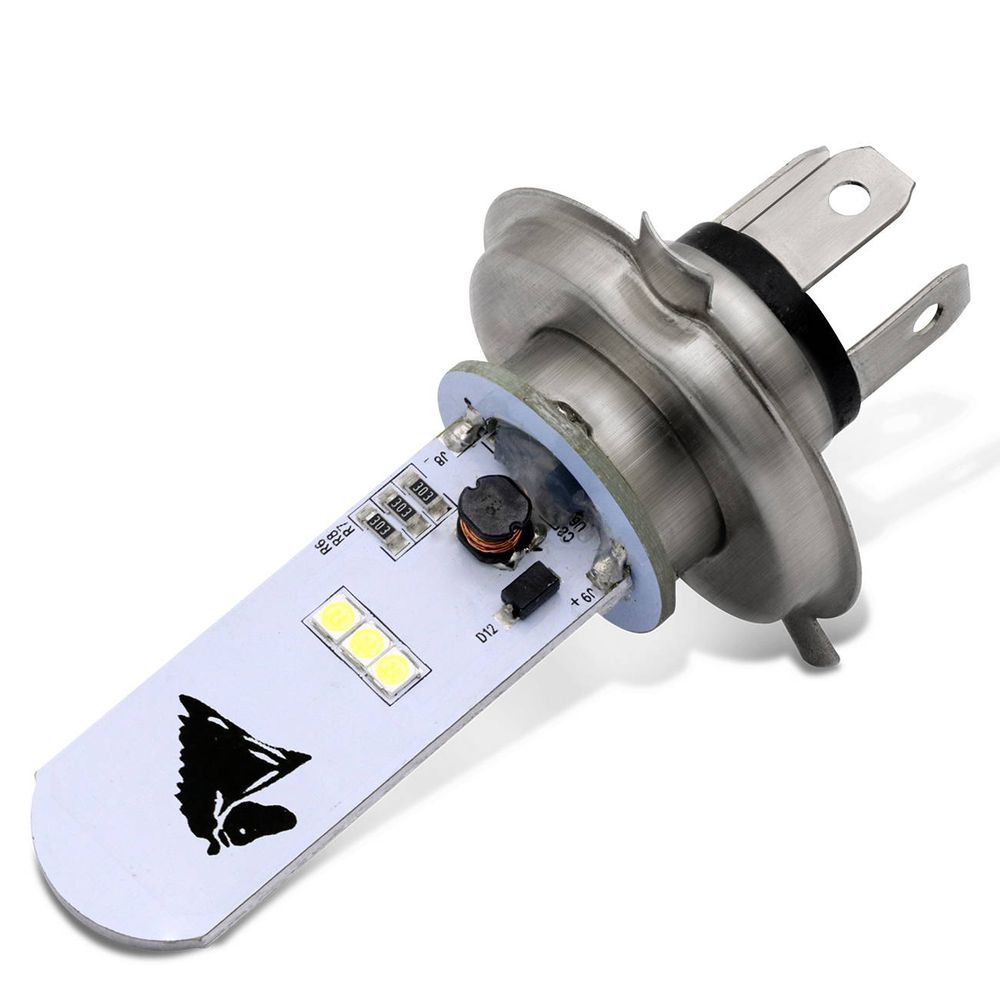 Lmpada Super Led H4 8000k 35w 12v Universal Aplicao Farol Carro Moto Lmpada Super Led H4 8000k 35w 12v Universal Aplicao Farol Carro Moto
