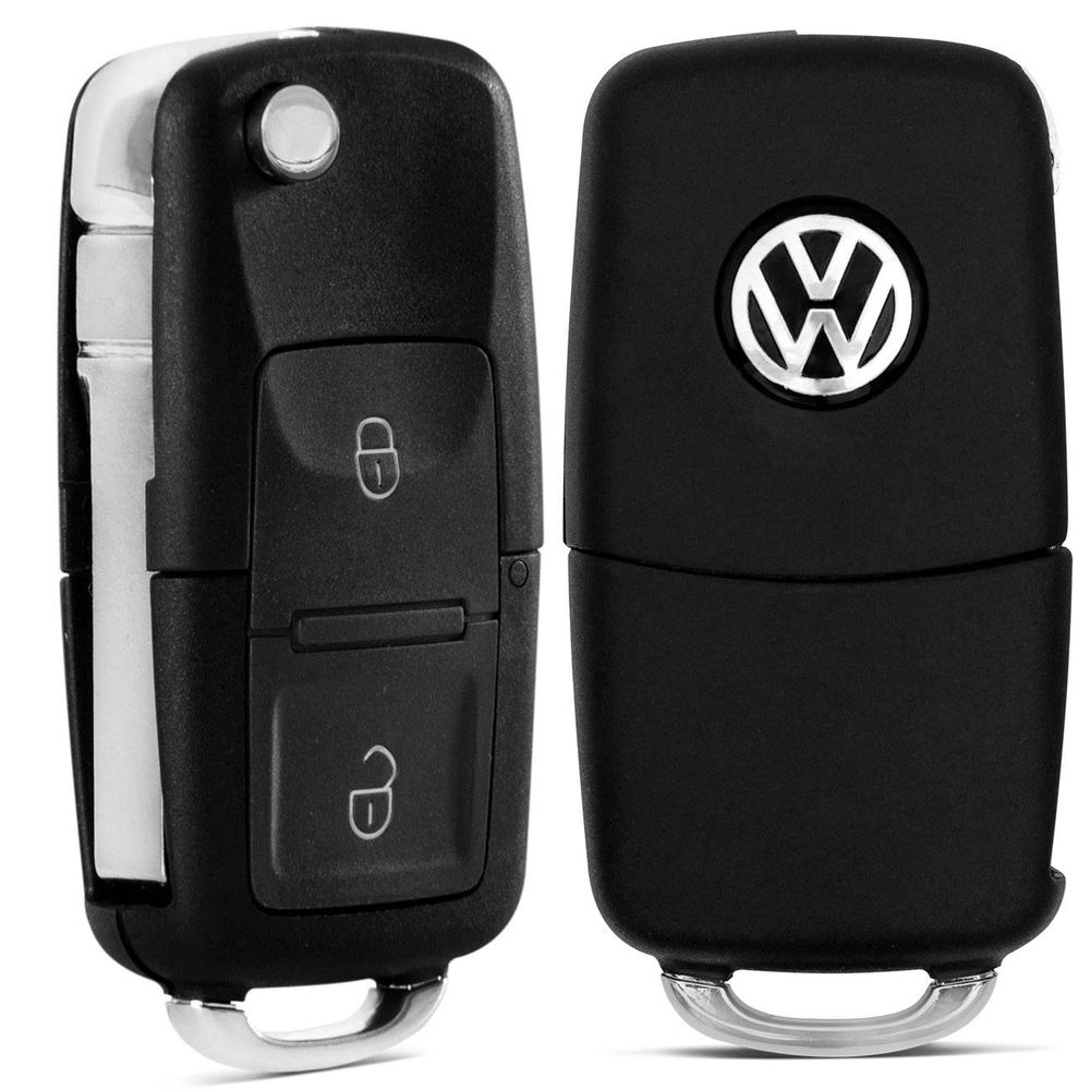 Chave Canivete Kostal Hella 2 Botões VW Original Controle Alarme Menor preço em Chave Canivete Kostal Hella 2 Botões VW Original Controle Alarme