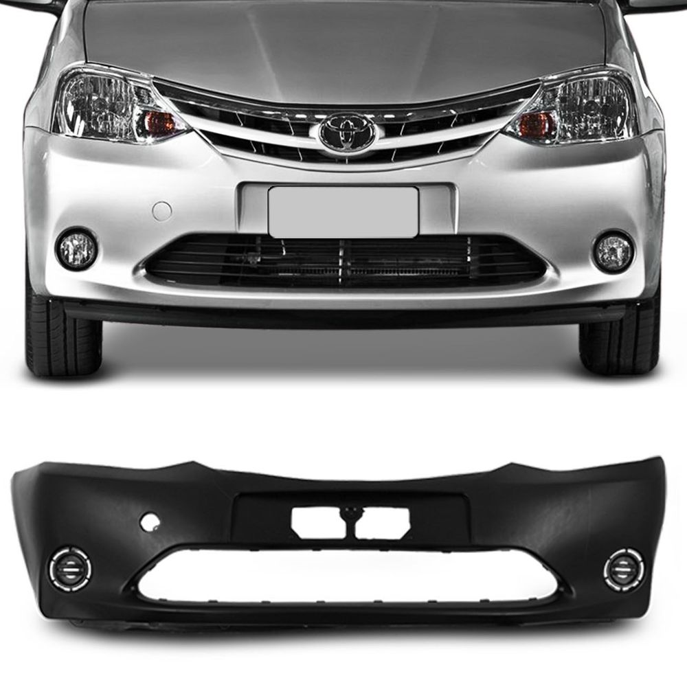 Parachoque Dianteiro Etios Hatch Sedan 2013 2014 2015 2016 Preto Liso sem Furo para Milha Menor preço em Parachoque Dianteiro Etios Hatch Sedan 2013 2014 2015 2016 Preto Liso sem Furo para Milha