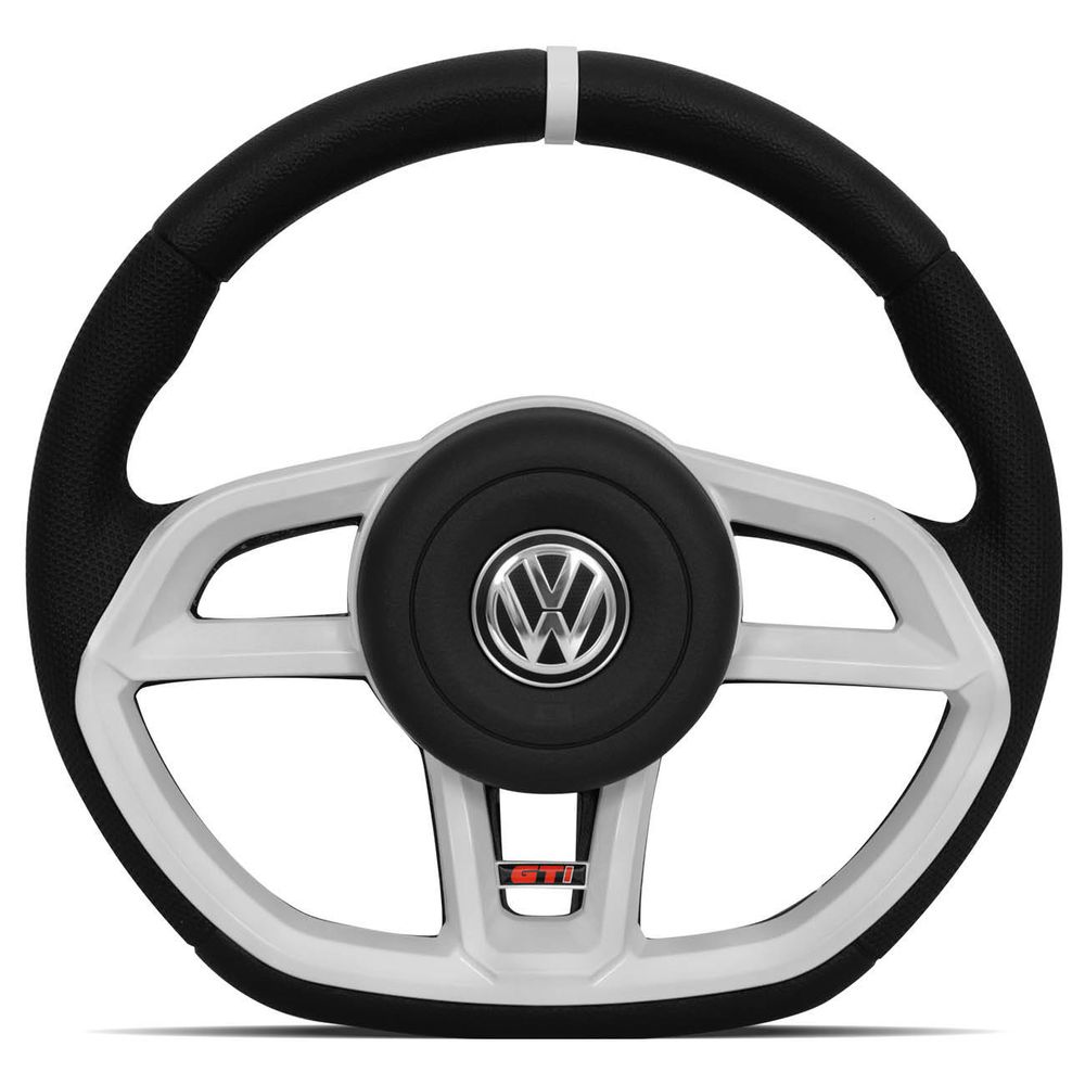 Volante Modelo Golf GTI Vision Branco Acionador de Buzina Universal Gol Parati Saveiro Voyage Menor preço em Volante Modelo Golf GTI Vision Branco Acionador de Buzina Universal Gol Parati Saveiro Voyage