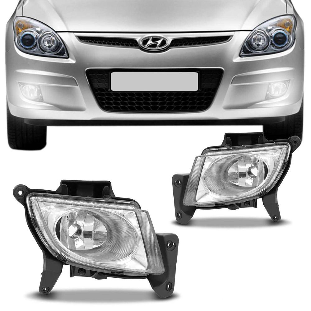 Par Farol de Milha Hyundai i30 2009 2010 2011 2012 Auxiliar Neblina Menor preço em Par Farol de Milha Hyundai i30 2009 2010 2011 2012 Auxiliar Neblina