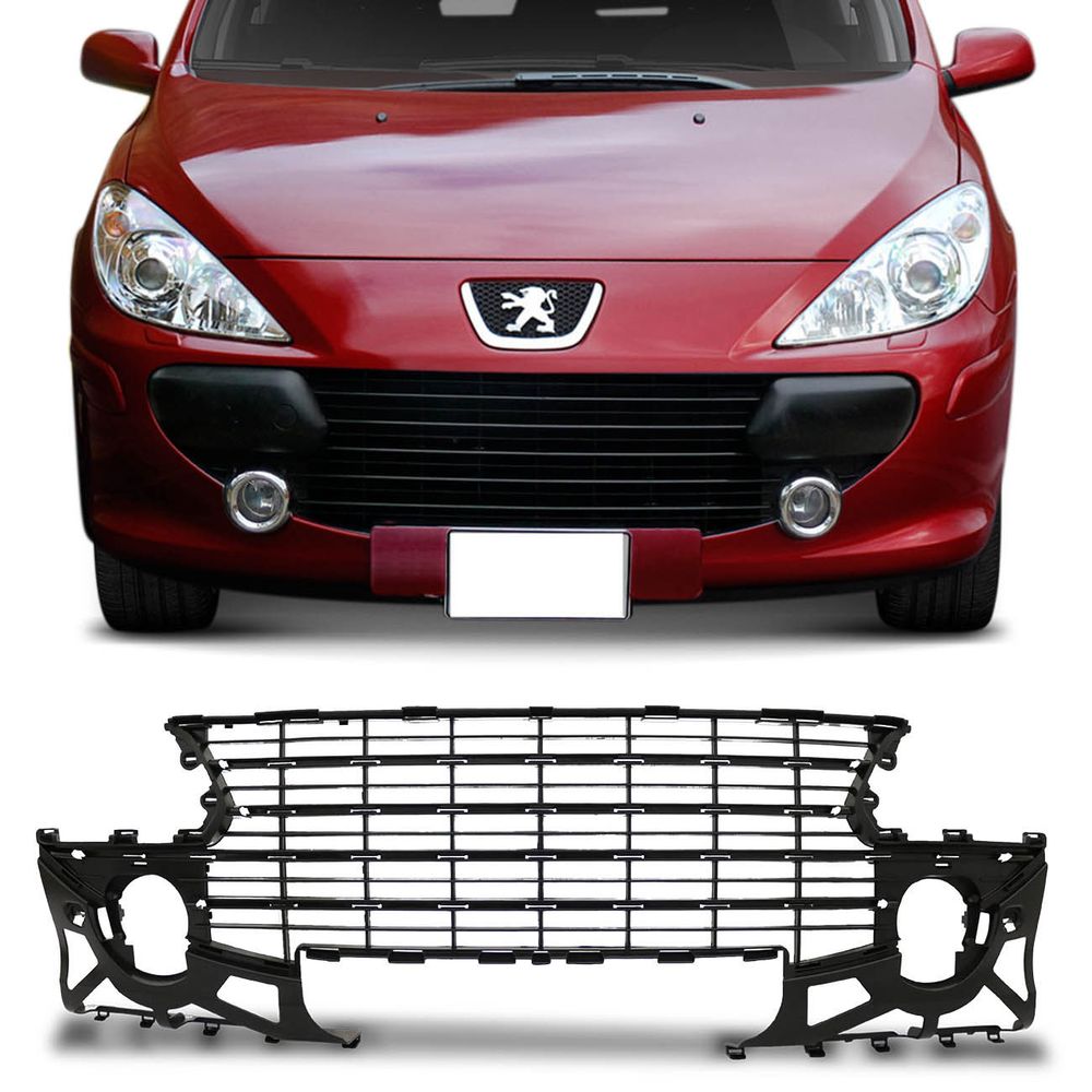 Grade Dianteira Para-choque Peugeot 307 2007 2008 2009 2010 2011 2012 Preto Furo Milha Menor preço em Grade Dianteira Para-choque Peugeot 307 2007 2008 2009 2010 2011 2012 Preto Furo Milha