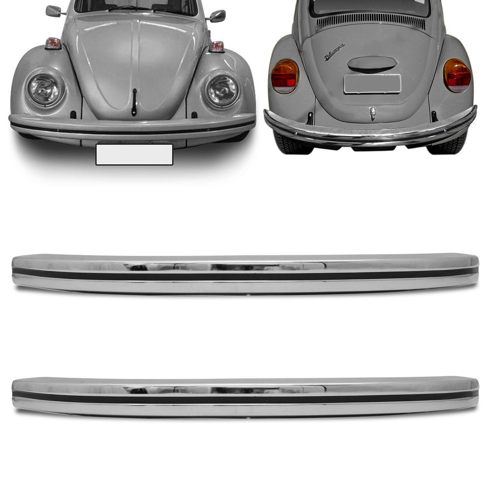 Kit Parachoque Dianteiro e Traseiro Fusca 77 78 79 80 81 82 83 84 85 86 Cromado Menor preço em Kit Parachoque Dianteiro e Traseiro Fusca 77 78 79 80 81 82 83 84 85 86 Cromado