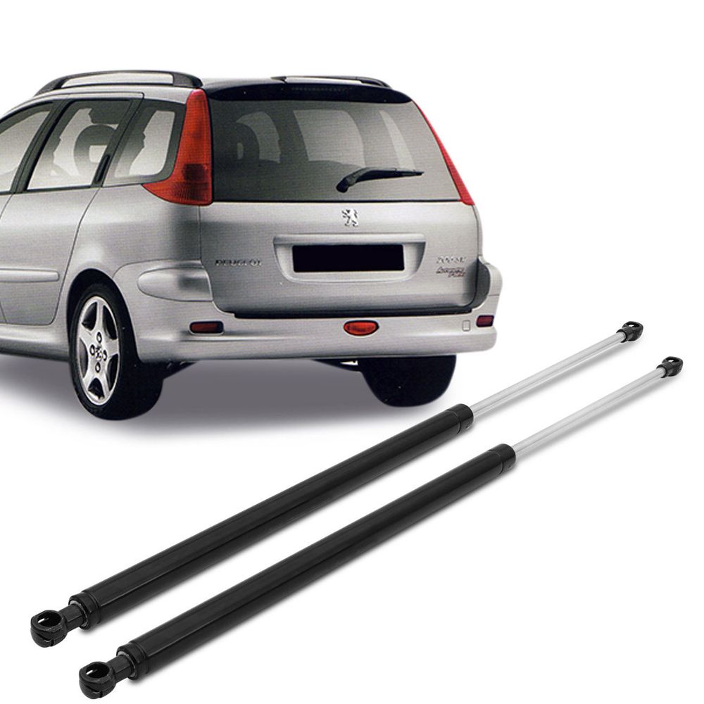 Par Amortecedor Tampa Traseira Porta Malas Peugeot 206 SW 1999 a 2010 Menor preço em Par Amortecedor Tampa Traseira Porta Malas Peugeot 206 SW 1999 a 2010