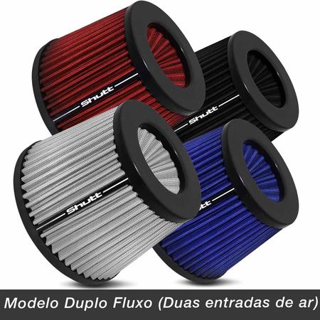 Filtro-de-Ar-Esportivo-Tunning-DuploFluxo-Monster-72mm-Conico-Lavavel-Shutt-Base-Borracha-Potencia-connectparts---2-