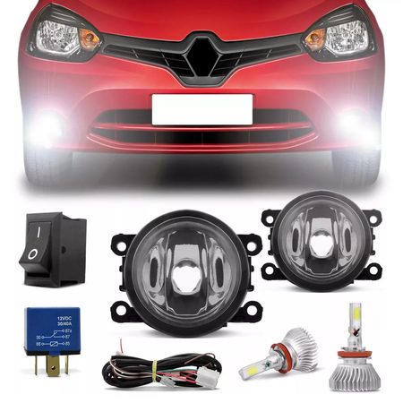 Kit-Farol-de-Milha-Renault-Clio-2013-a-2016-Botao-Universal---Kit-Super-LED-3D-Headlight-H11-6000K-connectparts---1-