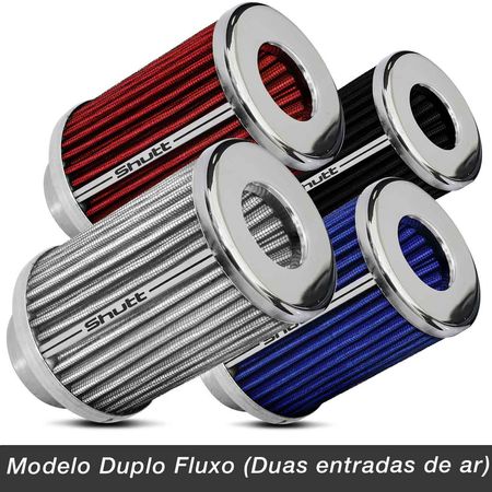 Filtro-de-Ar-Esportivo-Tunning-DuploFluxo-Alto-62-72mm-Conico-Lavavel-Shutt-Base-Cromada-Potencia-connectparts---2-