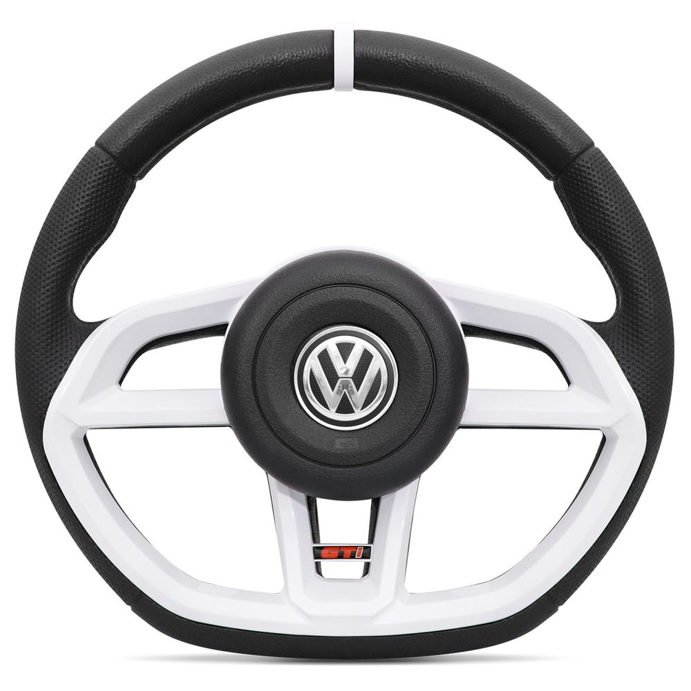 Volante Modelo Golf GTI Vision Branco Acionador de Buzina Gol Parati Saveiro G2 G3 G4 Cubo Embutido Menor preço em Volante Modelo Golf GTI Vision Branco Acionador de Buzina Gol Parati Saveiro G2 G3 G4 Cubo Embutido