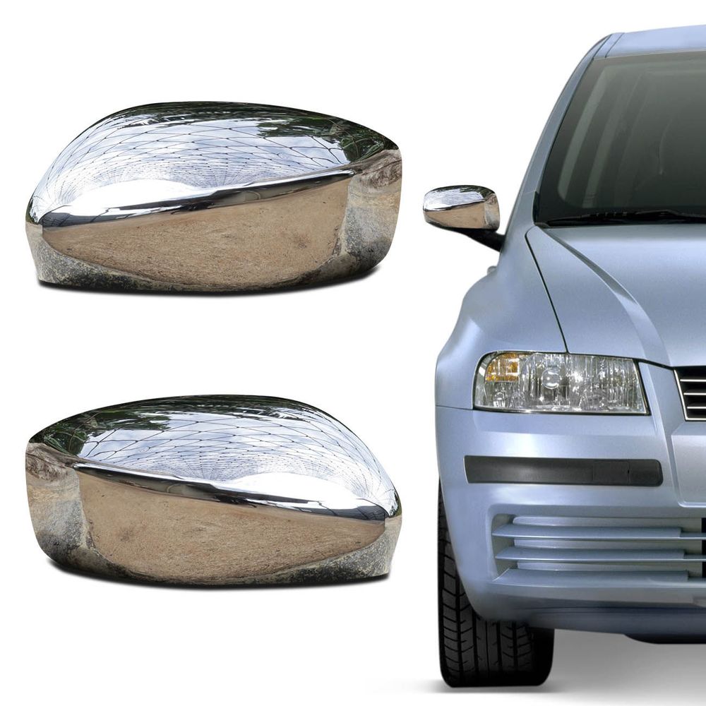 Aplique Cromado Retrovisor Fiat Stilo 2002 2003 2004 2005 2006 2007 sem Pisca Menor preço em Aplique Cromado Retrovisor Fiat Stilo 2002 2003 2004 2005 2006 2007 sem Pisca