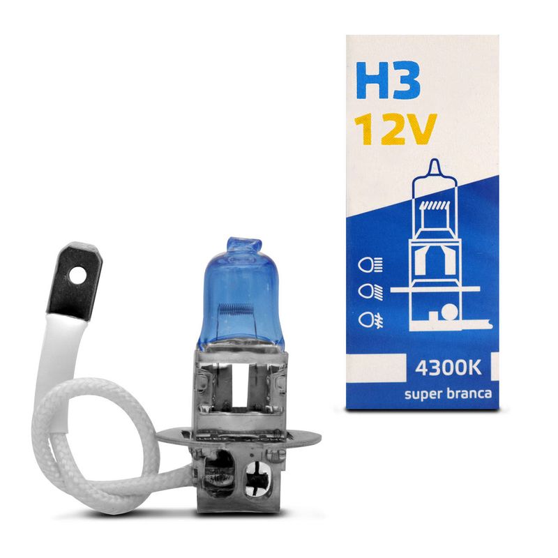 Lampada-Halogena-Super-Branca-H3-4300K-12V-55W-Shocklight-Box-Papelao-connectparts---1-