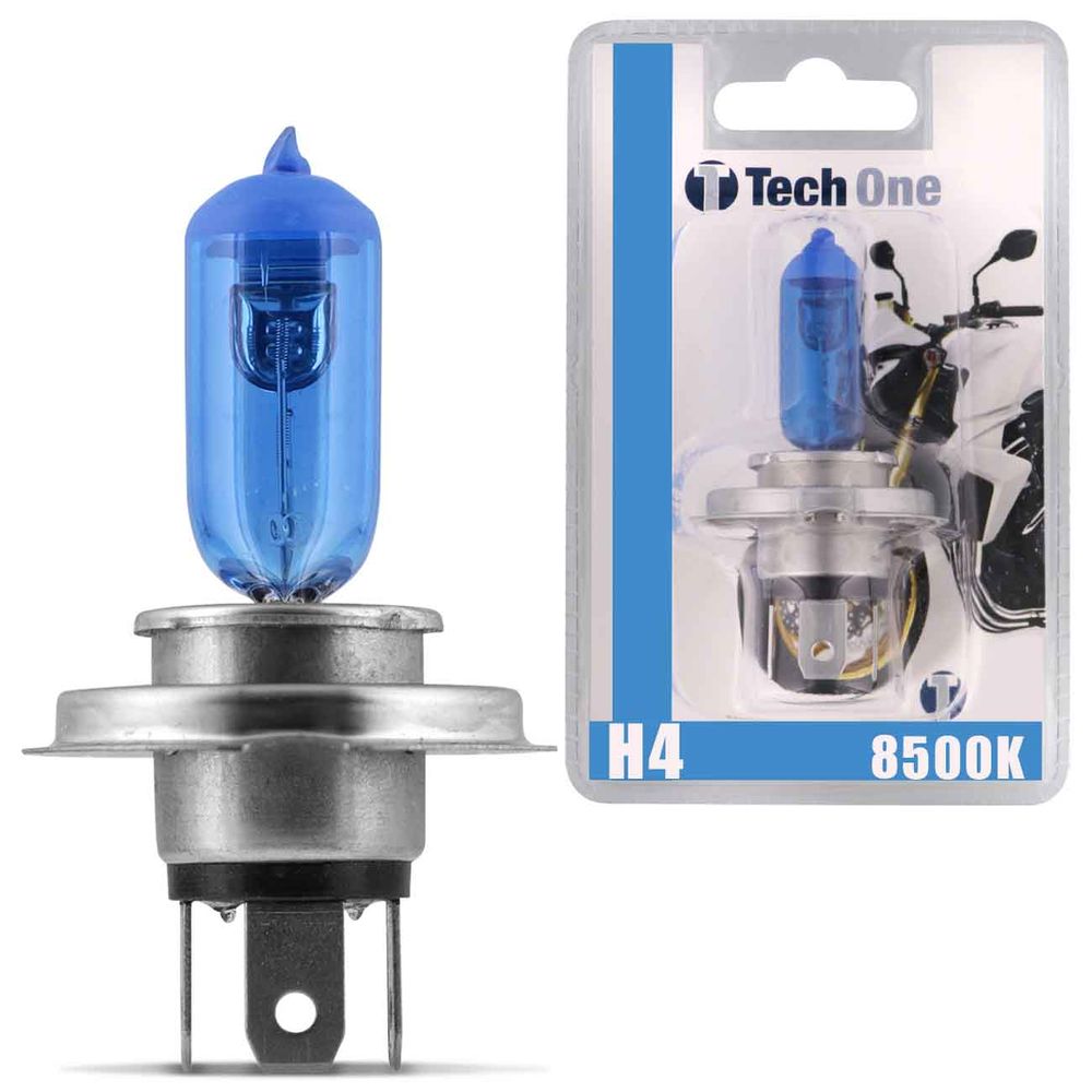 Lâmpada Super Branca Moto H4 8500K 35W Efeito Xênon Unitária Menor preço em Lâmpada Super Branca Moto H4 8500K 35W Efeito Xênon Unitária