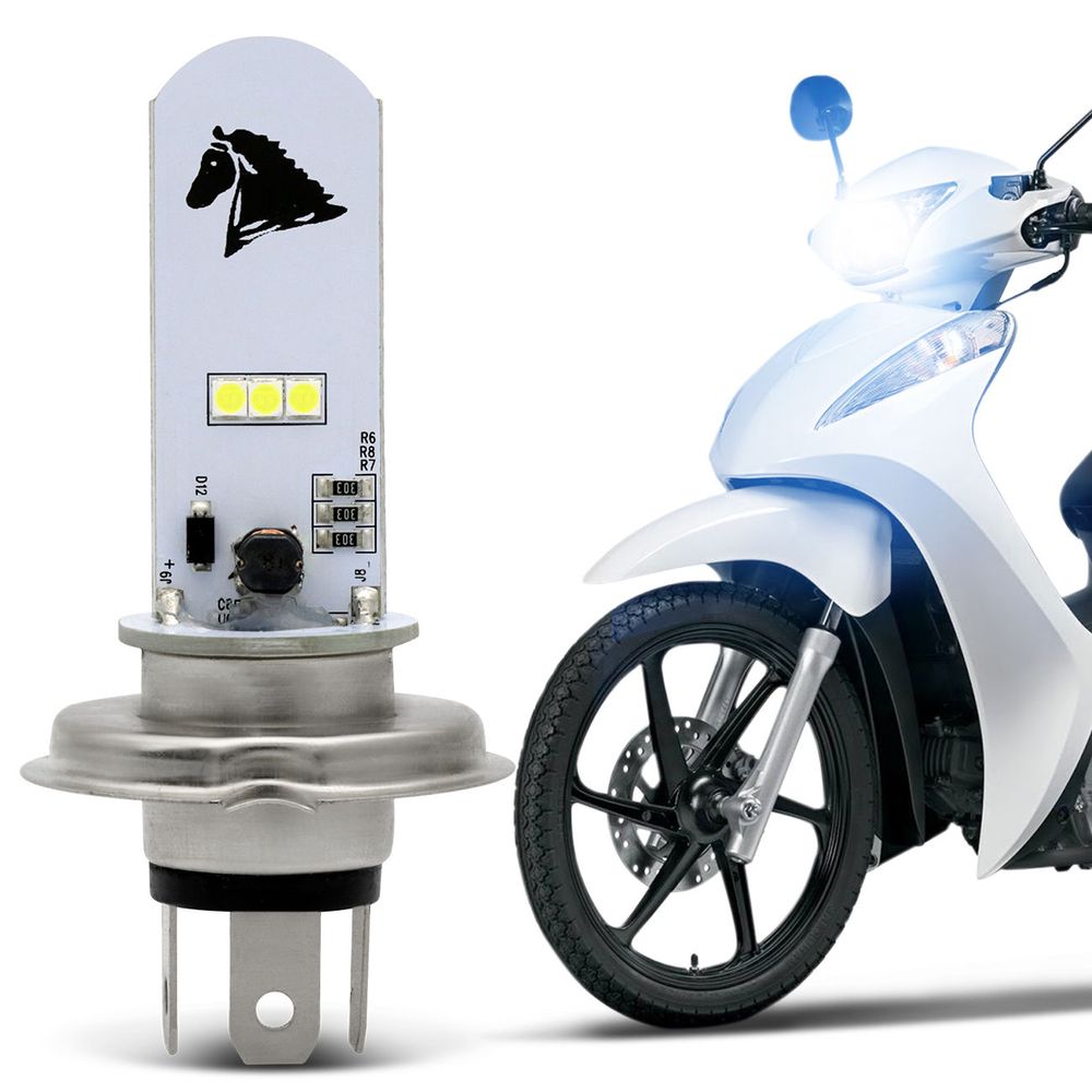 Lampada Super Led Biz 125 16 A 19 H4 8000k Connect Parts Lampada Super Led Biz 125 16 A 19 H4 8000k Connect Parts