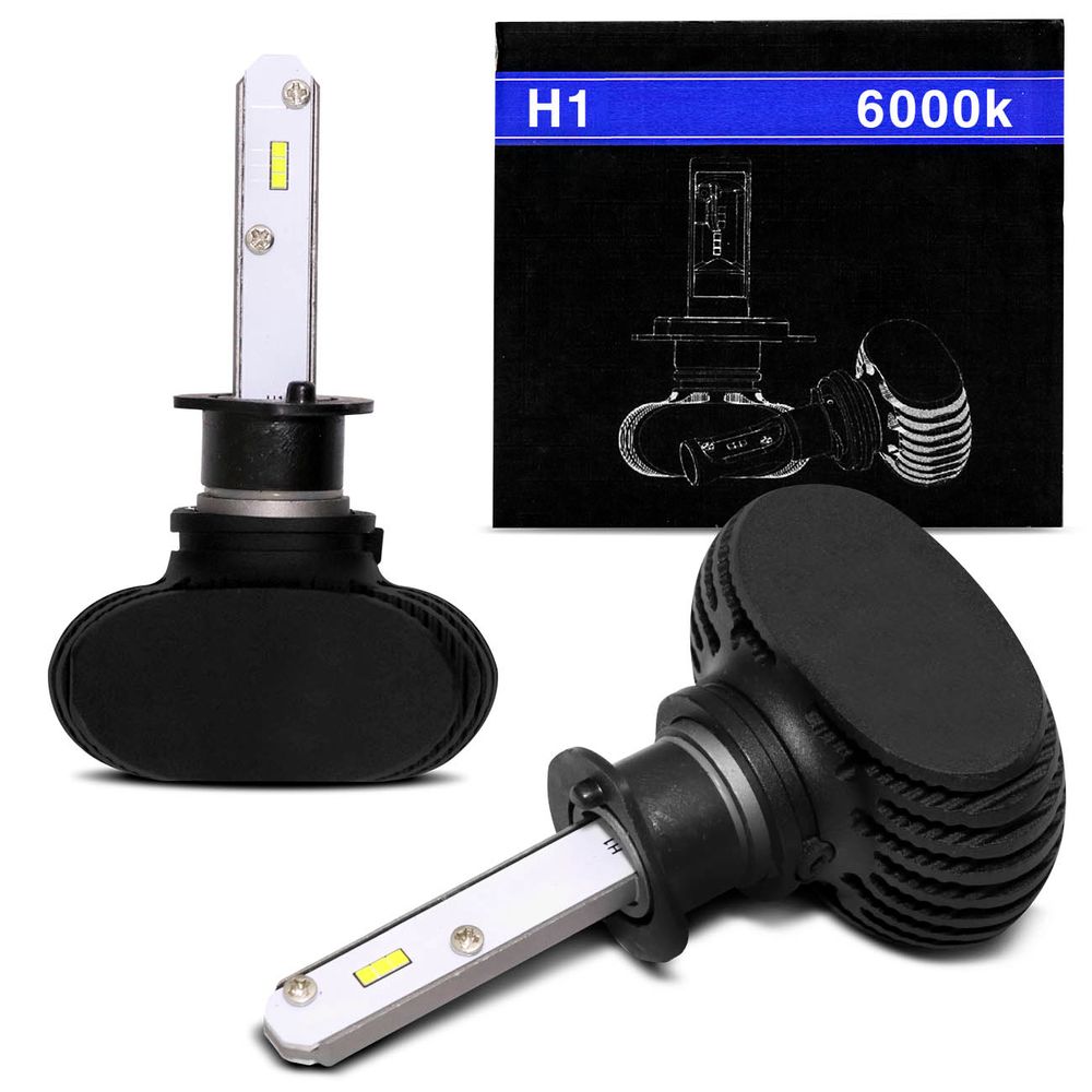Par Lâmpadas Ultra LED H1 6000K 9V a 32V 36W Efeito Xênon Aplicação Farol com Canbus Menor preço em Par Lâmpadas Ultra LED H1 6000K 9V a 32V 36W Efeito Xênon Aplicação Farol com Canbus