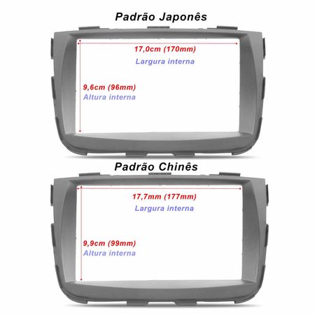 Moldura-Painel-2-Din-Japones-Chines-Kia-Sorento-2013-Preto-para-DVD-Multimidia-connectparts--4-