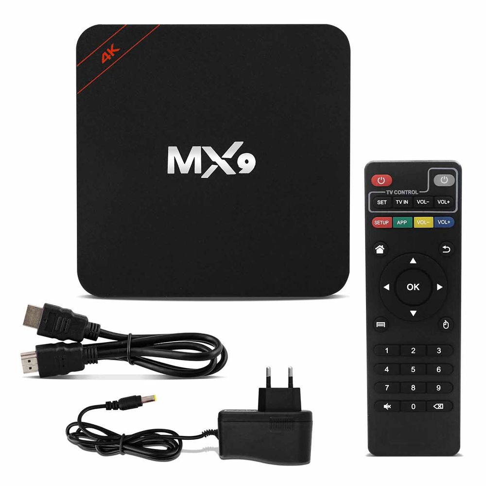 Conversor Smart Tv Box Mx9 4k Ultra Hd Android Netflix Connect Parts Mobile